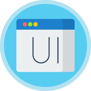 Ui Flat Multi Circle Icon vector