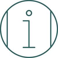 Information Line Gradient Round Corner Icon vector