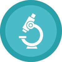 Microscope Glyph Multi Circle Icon vector