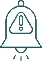 Interruption Line Gradient Round Corner Icon vector