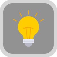 Lighting Flat Round Corner Icon vector