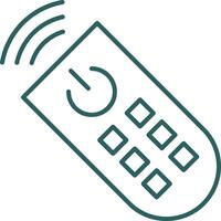 Remote Control Line Gradient Round Corner Icon vector