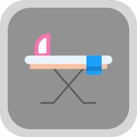 Ironing Board Flat Round Corner Icon vector