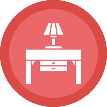 Console Table Glyph Multi Circle Icon vector