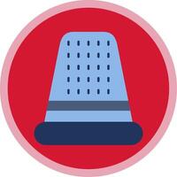 Thimble Flat Multi Circle Icon vector