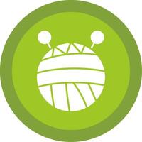 Wool Glyph Multi Circle Icon vector