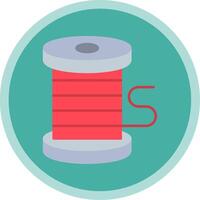 Thread Flat Multi Circle Icon vector