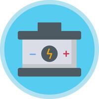 Battery Flat Multi Circle Icon vector