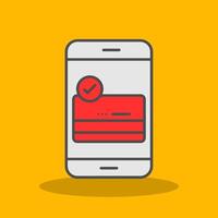 Payment Gateway Filled Shadow Icon vector