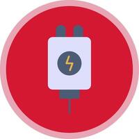 Adapter Flat Multi Circle Icon vector