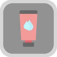 Body Lotion Flat Round Corner Icon vector