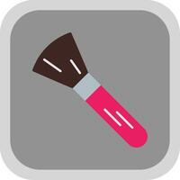 Blush Brush Flat Round Corner Icon vector