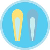 Hair Pin Flat Multi Circle Icon vector