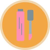 Lip Gloss Flat Multi Circle Icon vector