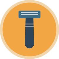 Shaving Razor Flat Multi Circle Icon vector