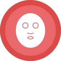 Facial Mask Glyph Multi Circle Icon vector