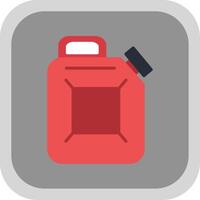 Canister Flat Round Corner Icon vector