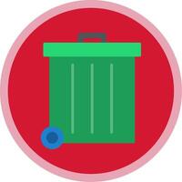 Refuse Flat Multi Circle Icon vector