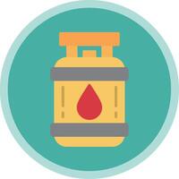 Propane Flat Multi Circle Icon vector