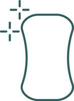 Soap Line Gradient Round Corner Icon vector