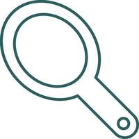Hand Mirror Line Gradient Round Corner Icon vector