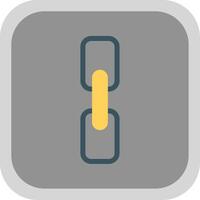 Chain Flat Round Corner Icon vector