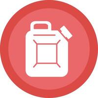 Canister Glyph Multi Circle Icon vector