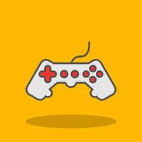 Game Filled Shadow Icon vector