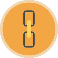 Chain Flat Multi Circle Icon vector