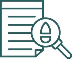 Evidence Line Gradient Round Corner Icon vector