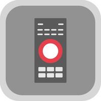 Remote Flat Round Corner Icon vector