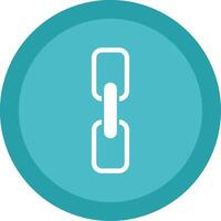 Chain Glyph Multi Circle Icon vector