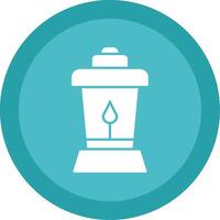 Lantern Glyph Multi Circle Icon vector