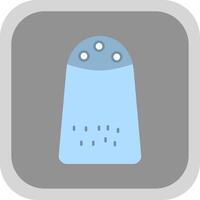 Salt Flat Round Corner Icon vector