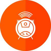 Wifi Glyph Red Circle Icon vector