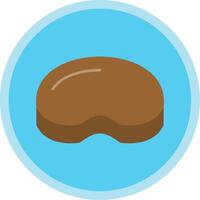 Steak Flat Multi Circle Icon vector