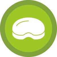 Steak Glyph Multi Circle Icon vector