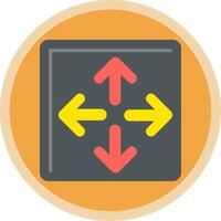 Maximize Flat Multi Circle Icon vector