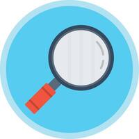 Magnifying Glass Flat Multi Circle Icon vector