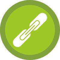 Link Glyph Multi Circle Icon vector