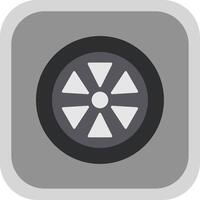 Wheel Flat Round Corner Icon vector