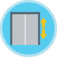 Lift Flat Multi Circle Icon vector