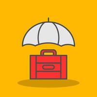 Risk Management Filled Shadow Icon vector