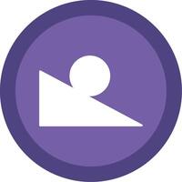 Ramp Glyph Multi Circle Icon vector