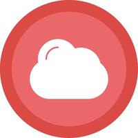 Cloud Glyph Multi Circle Icon vector