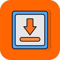 descargar lleno naranja antecedentes icono vector