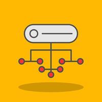 Structure Filled Shadow Icon vector