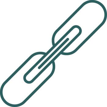 Link Line Gradient Round Corner Icon vector