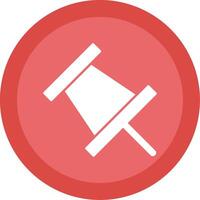Push Pin Glyph Multi Circle Icon vector