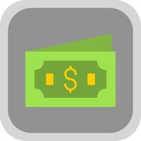 Money Flat Round Corner Icon vector